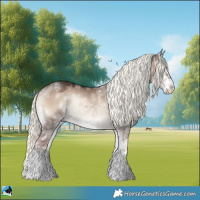Horse Color:Liver Red Dun Ice Onyx Mushroom Sabino Rabicano