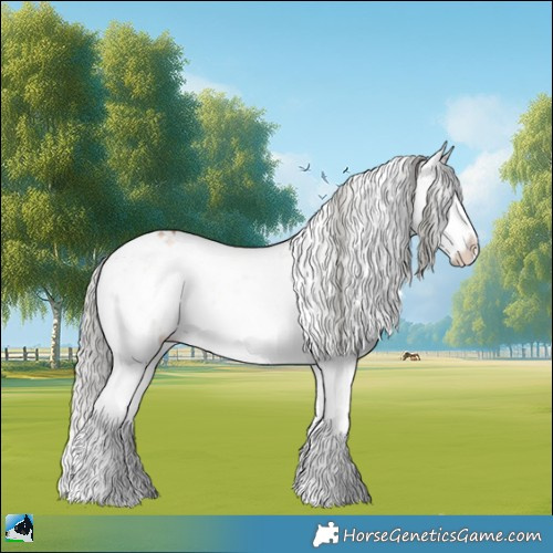 Horse Color:Gold Champagne Onyx Mushroom Sabino Rabicano 