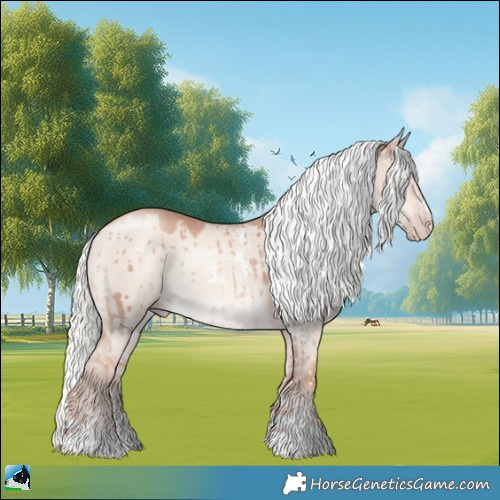 Horse Color:Gold Champagne Dun Mushroom Sabino Rabicano Brindle 