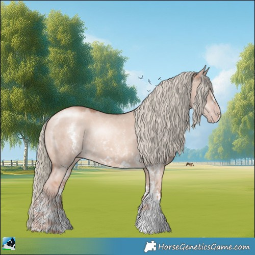 Horse Color:Gold Champagne Dun Mushroom Sabino Rabicano 