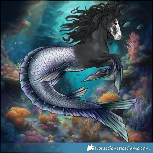 Horse Color:Black Sabino