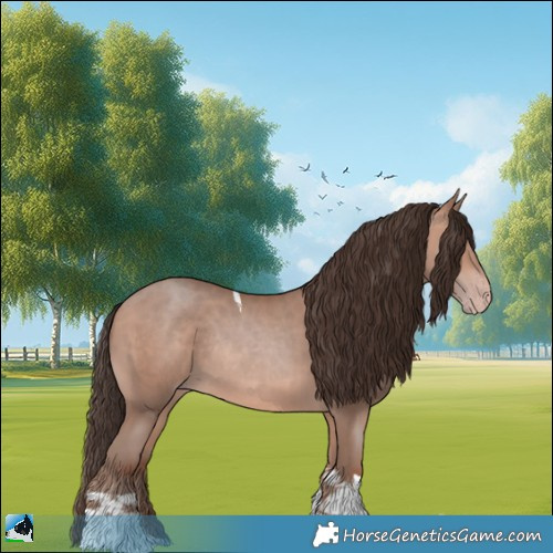 Horse Color:Sable Champagne Tobiano Rabicano 