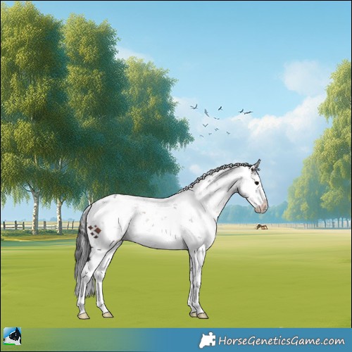 Horse Color:Brown Sabino