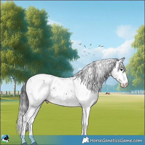 Horse Color:Brown Sabino Rabicano 