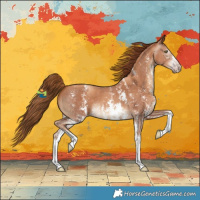 Horse Color:Gray Gold Champagne Sabino 