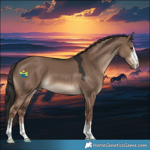 Horse Color:Liver Red Dun 