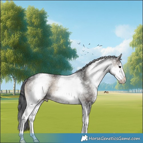 Horse Color:White Spotted Blue Onyx 