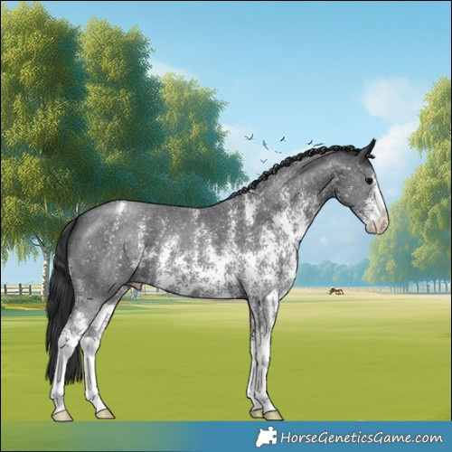 Horse Color:Black Sabino 
