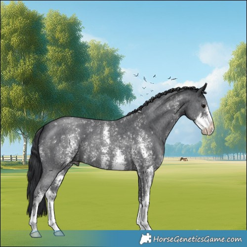 Horse Color:Black Sabino 