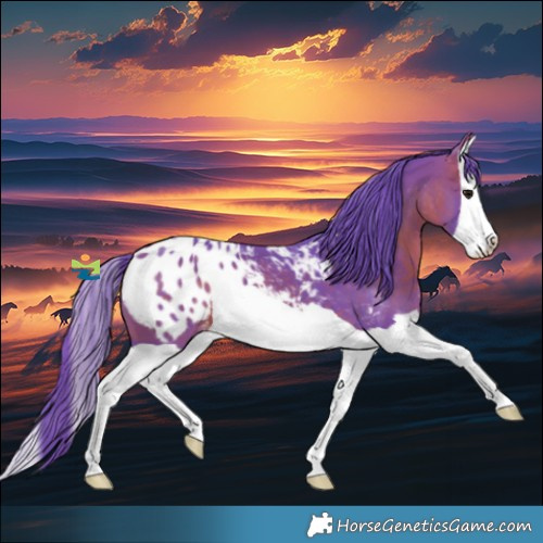 Horse Color:Watercolor Bay Splash Blanket 