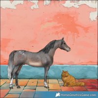 Horse Color:Brown Tobiano Varnish Rabicano 