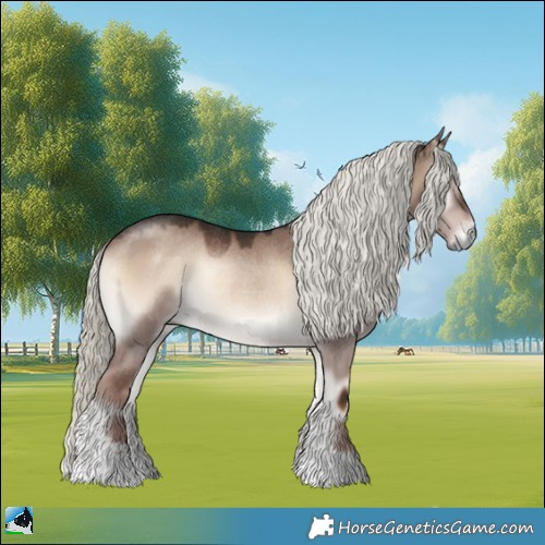 Horse Color:Liver Red Dun Onyx Mushroom Rabicano 