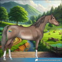 Horse Color:Liver Red Dun Mushroom 