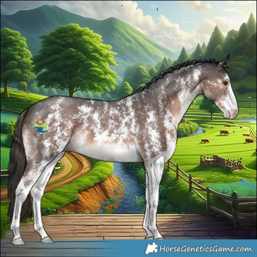Horse Color:Liver Chestnut Sabino