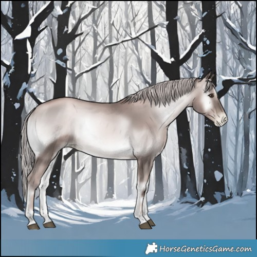 Horse Color:Platinum Liver Red Onyx Pearl