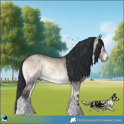 Horse Color:Brown Onyx Mushroom Sabino Rabicano Brindle 