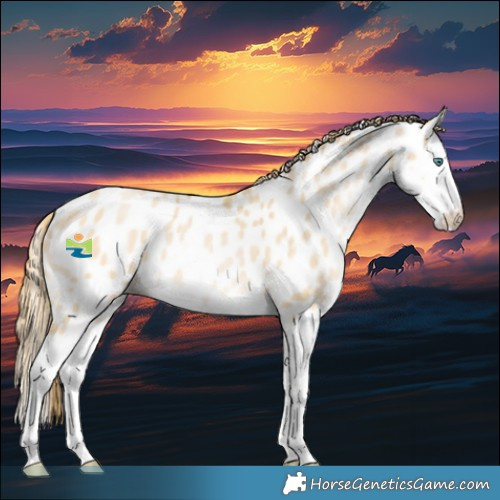 Horse Color:Smoky Black Pearl Splash Near Leopard 