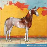 Horse Color:Silver Brown Ice Sabino 
