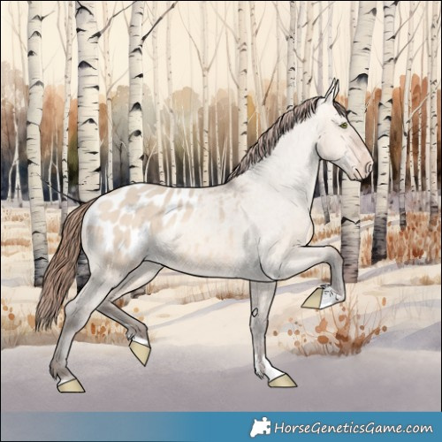 Horse Color:Sable Champagne Dun Appaloosa