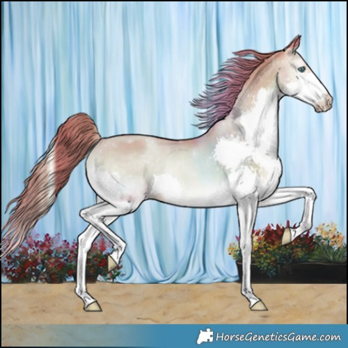 Horse Color:Watercolor Smoky Blue Onyx Pearl Splash 