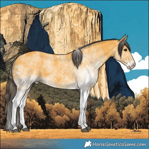 Horse Color:White Spotted Buckskin 