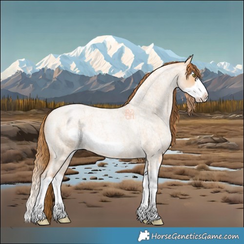 Horse Color:Bay Roan Pearl Dun Splash Frame 