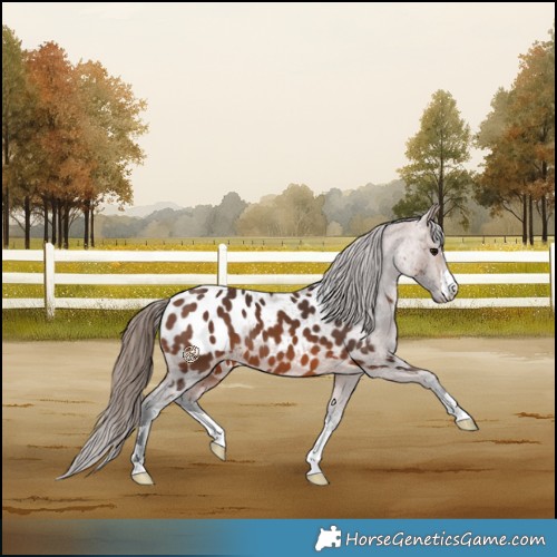 Horse Color:Bay Near Leopard 