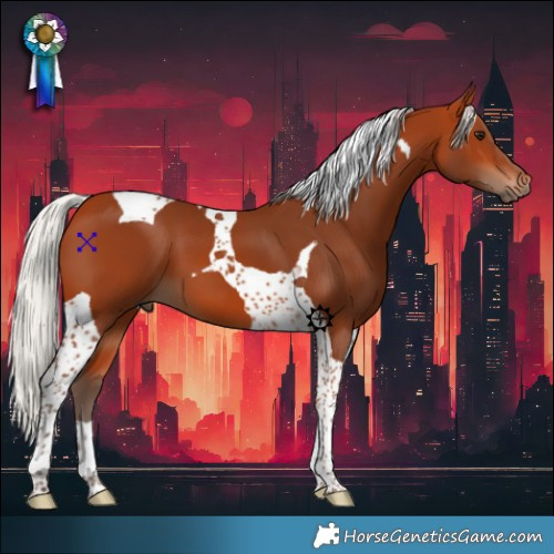 Horse Color:Silver Bay Tobiano