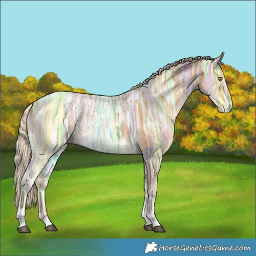 Horse Color:Palomino Ice Tobiano 