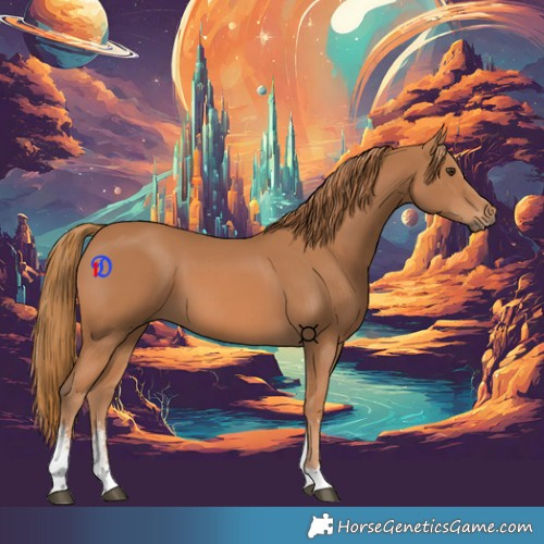 Horse Color:Chestnut Sabino 