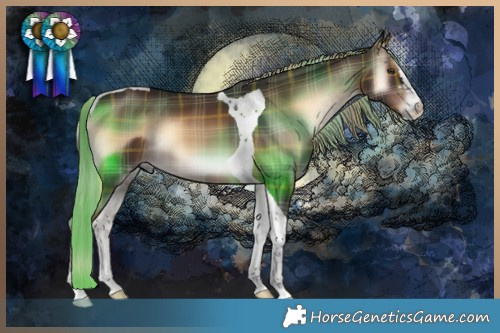 Horse Color:Plaid Liver Red Onyx Tobiano