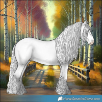 Horse Color:Silver Amber Champagne Chinchilla Tobiano Appaloosa 