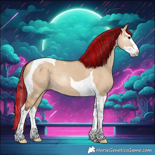Horse Color:Painted Bay Dun Splash Tobiano 