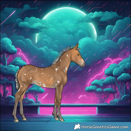 Horse Color:White Spotted Silver Buckskin 