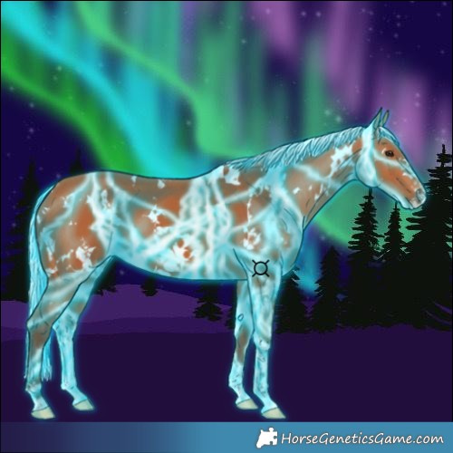 Horse Color:Thunderstruck White Spotted Silver Bay 