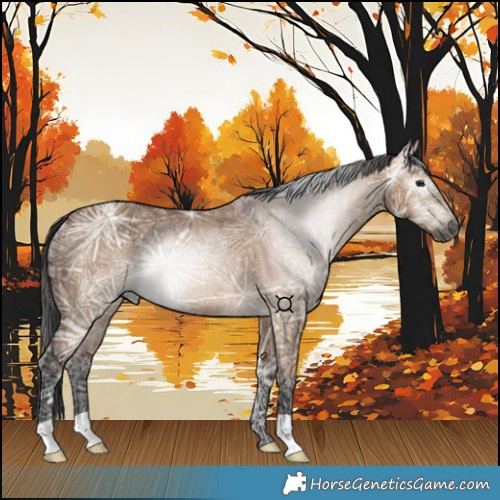 Horse Color:Gray Bay Ice Dun Rabicano 