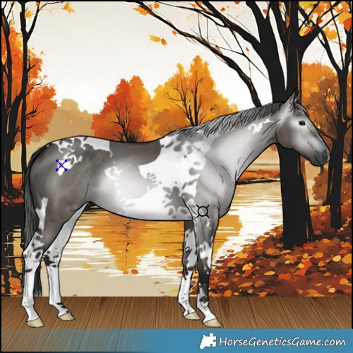 Horse Color:Gray Grullo Tobiano