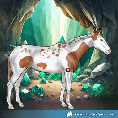 Horse Color:Chestnut Splash Tobiano