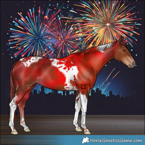 Horse Color:Chestnut Tobiano