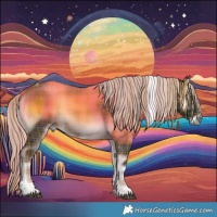 Horse Color:Plaid White Spotted Chocolate Palomino Onyx Tobiano Rabicano