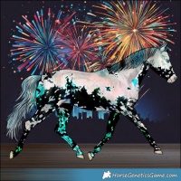 Horse Color:Watercolor White Spotted Liver Red Dun Roan Onyx Splash Brindle 