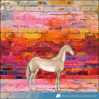Horse Color:Chocolate Palomino Pearl Rabicano 
