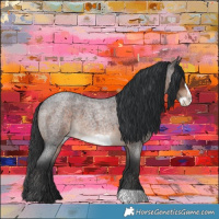 Horse Color:Brown Roan Frame 