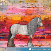 Horse Color:Liver Red Roan 