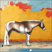 Horse Color:Liver Red Onyx Mushroom Tobiano 