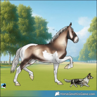 Horse Color:Liver Red Onyx Mushroom Tobiano 
