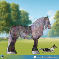 Horse Color:Nacre Chocolate Silver Brown Chinchilla Ice Rabicano 