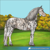 Horse Color:Powder White Liver Chestnut Mushroom Tobiano  and Powder White White Spotted Chestnut Snowdrop Pearl 