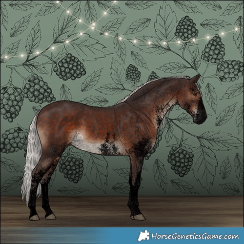 Horse Color:Void White Spotted Silver Brown 