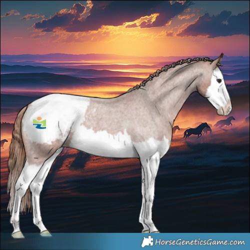 Horse Color:Red Roan Splash Appaloosa 